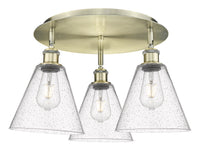 Ballston Semi-Flush Mount Satin Nickel Finish