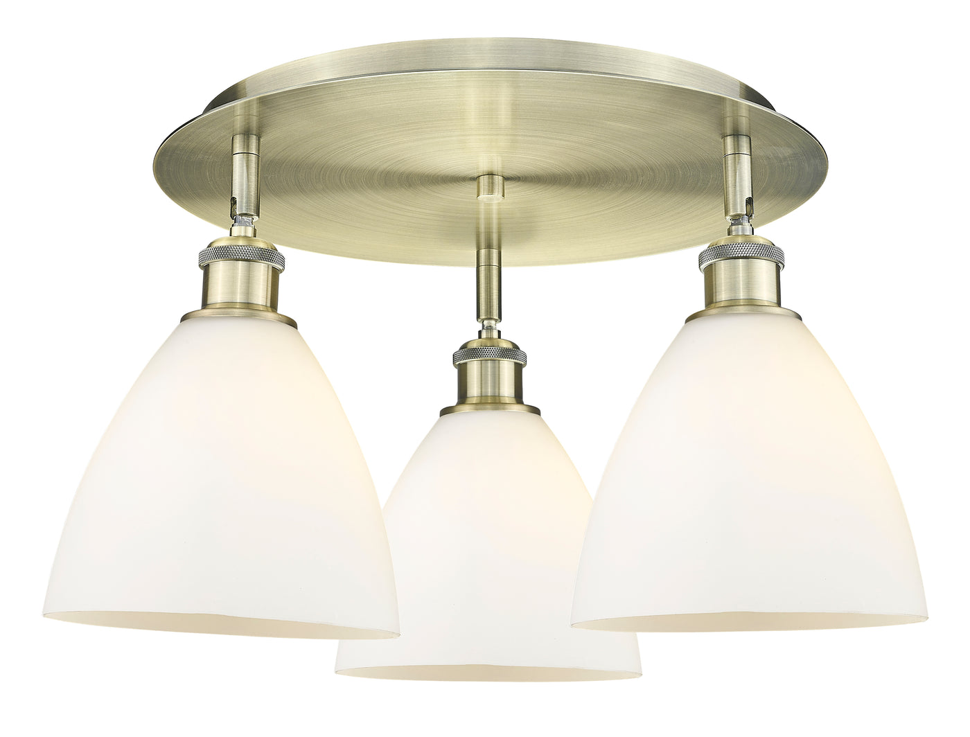 Ballston Semi-Flush Mount Satin Nickel