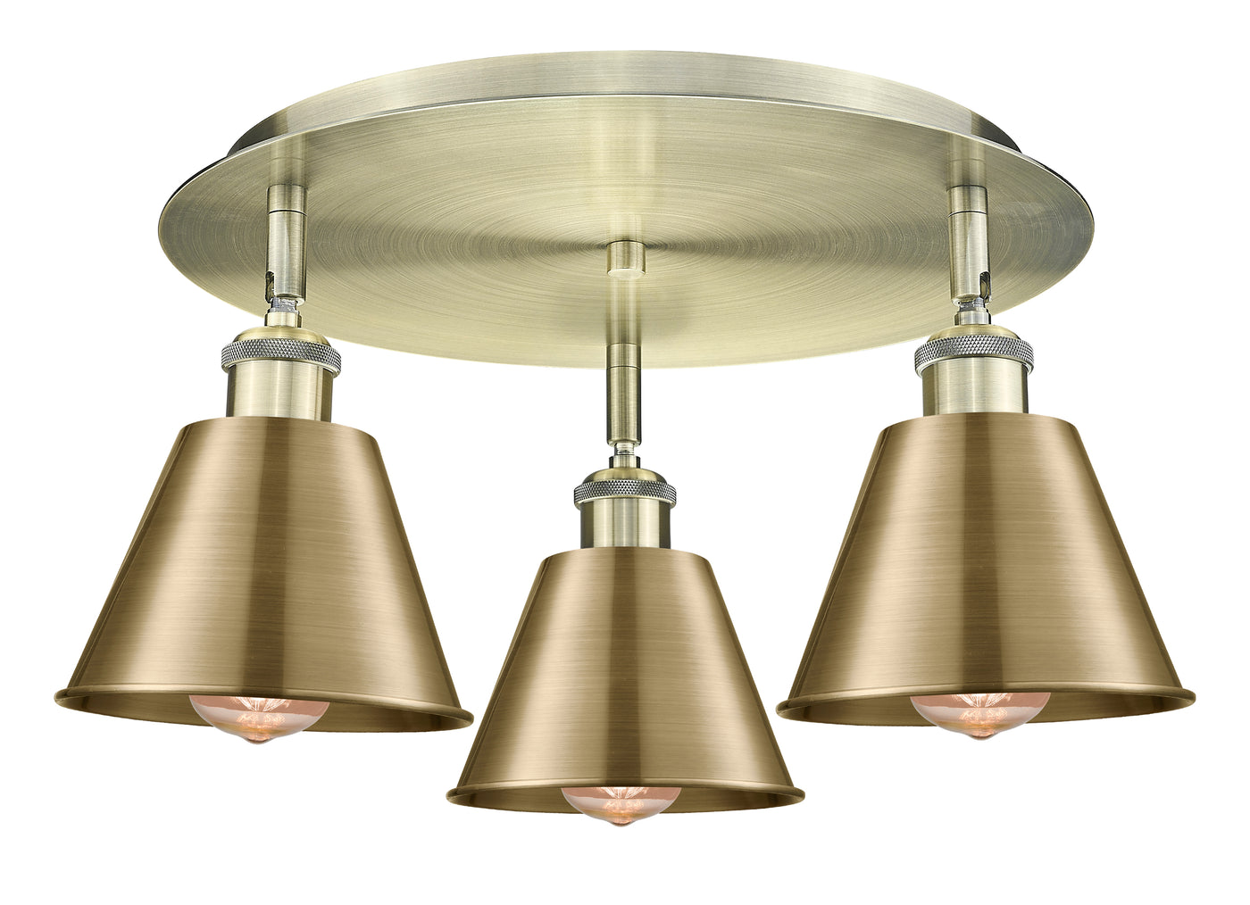 Ballston Semi-Flush Mount Satin Nickel
