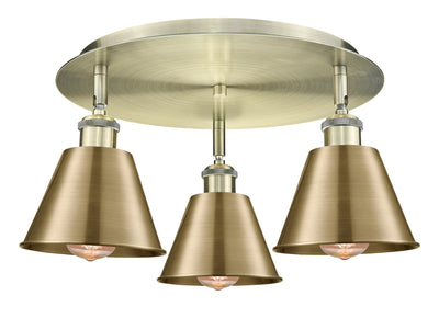 Ballston Semi-Flush Mount Satin Nickel