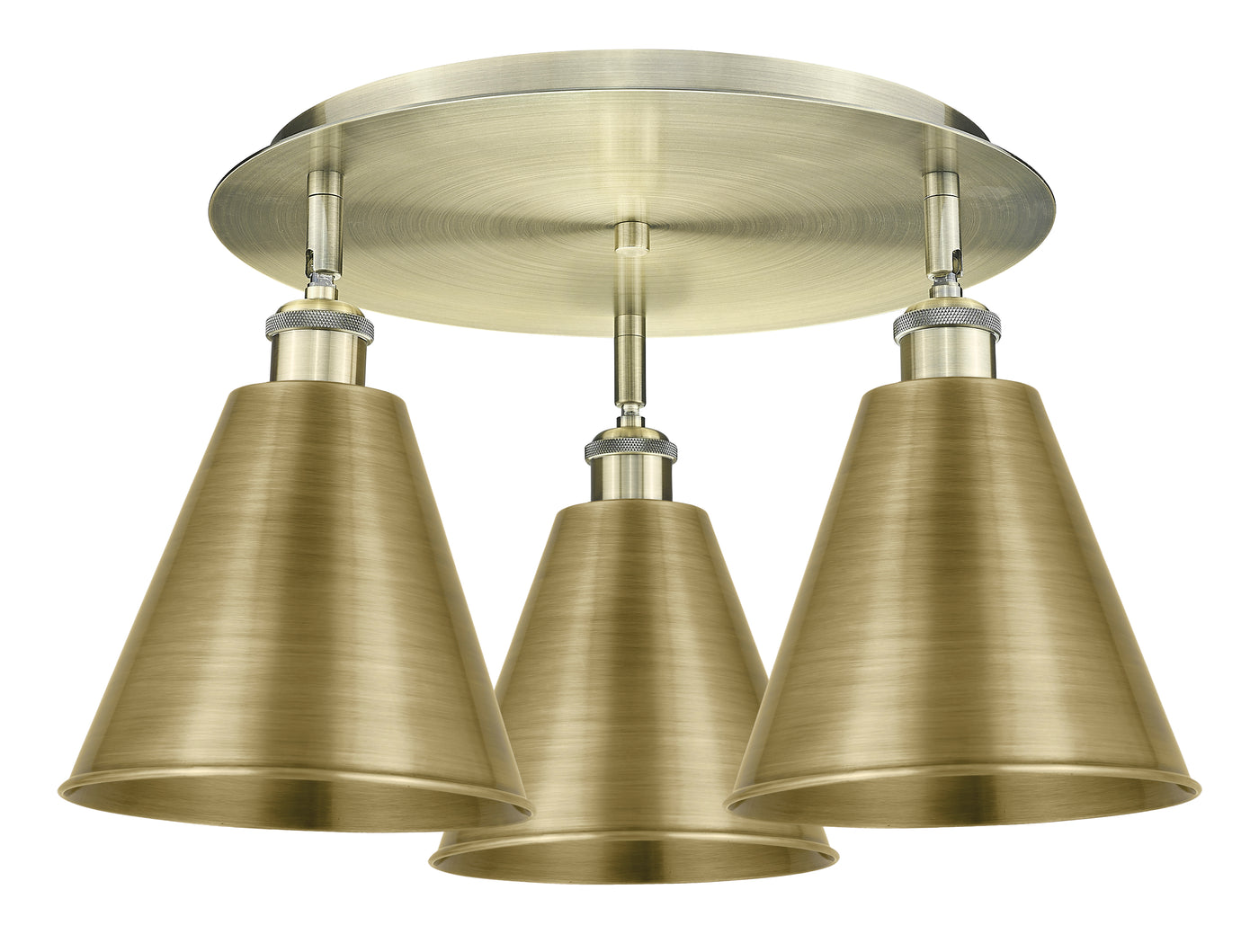 Ballston Semi-Flush Mount Satin Nickel