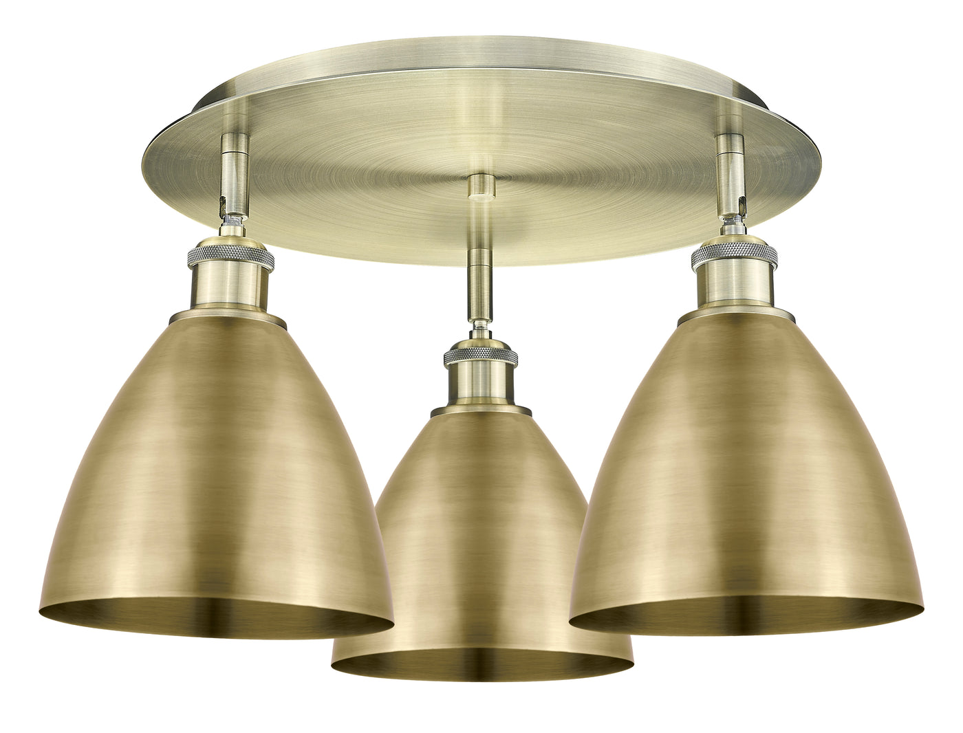 Ballston Semi-Flush Mount Satin Nickel