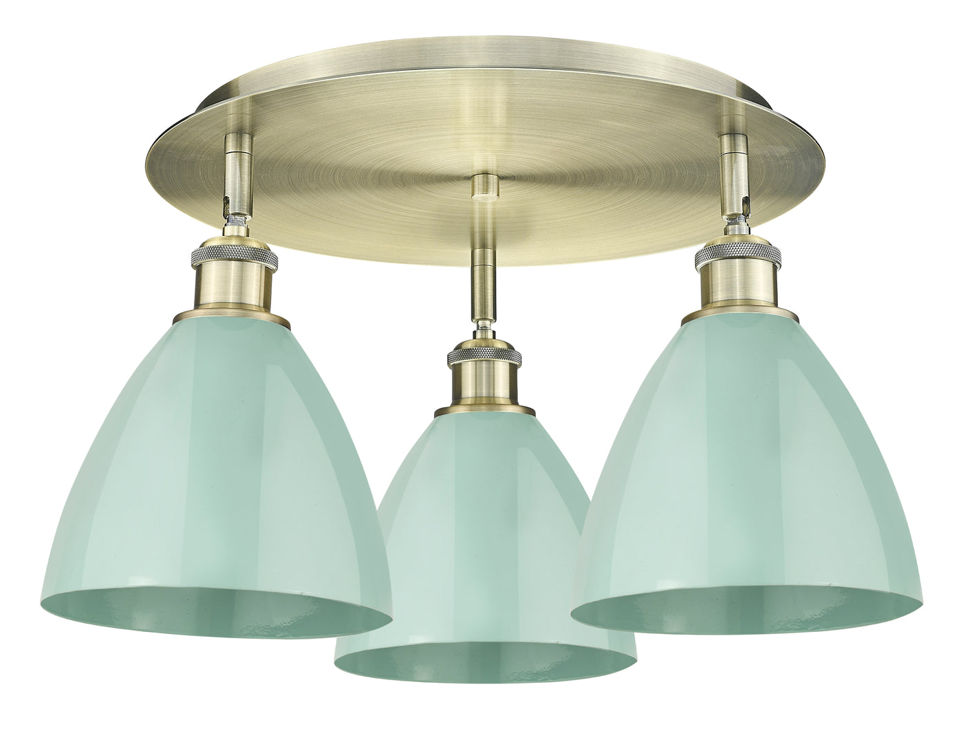 Ballston Semi-Flush Mount Satin Nickel