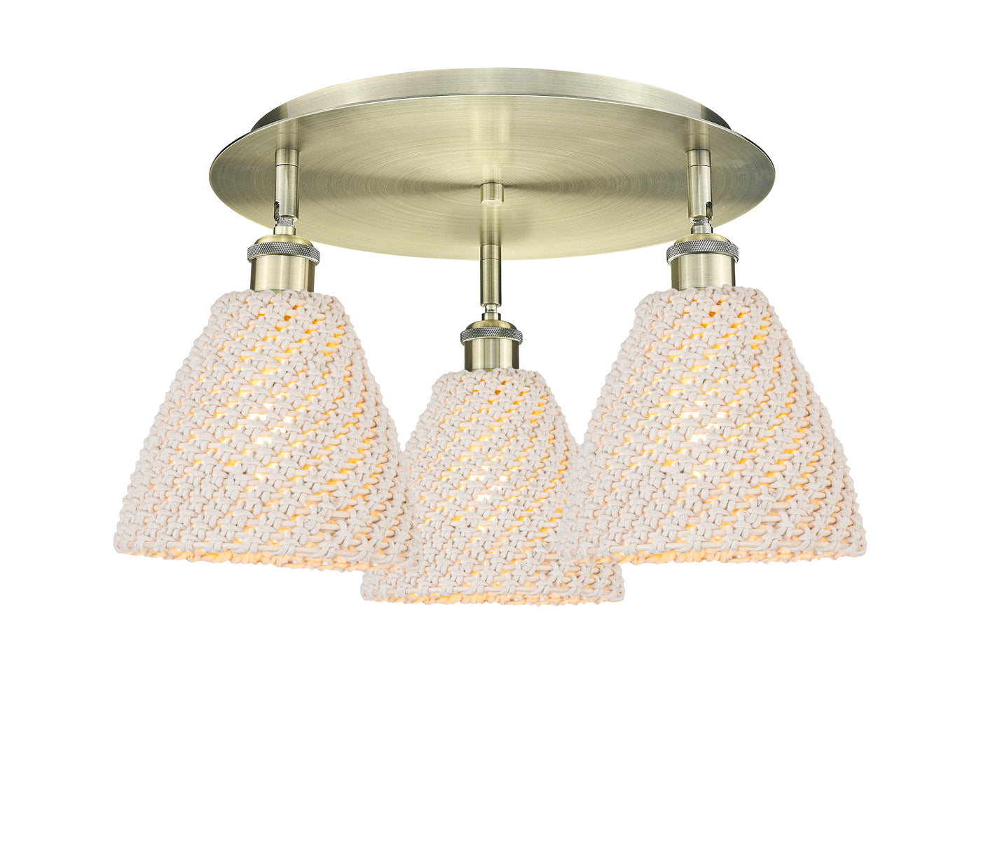 Ballston Semi-Flush Mount Satin Nickel