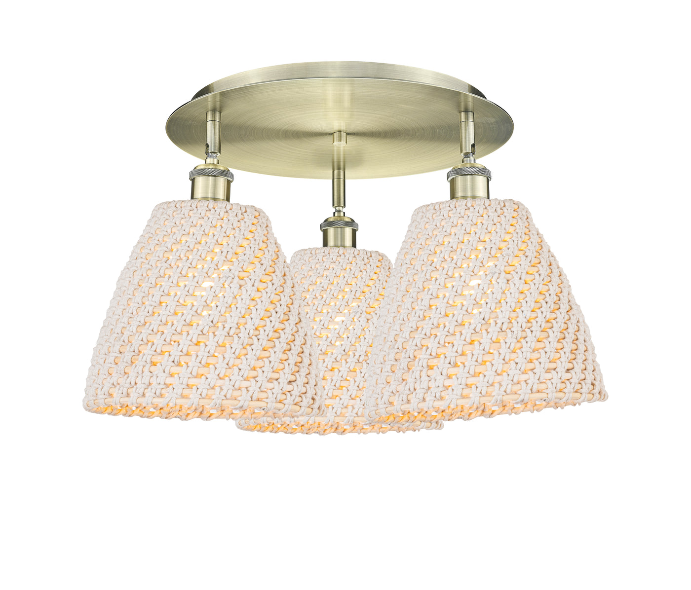 Ballston Semi-Flush Mount Satin Nickel