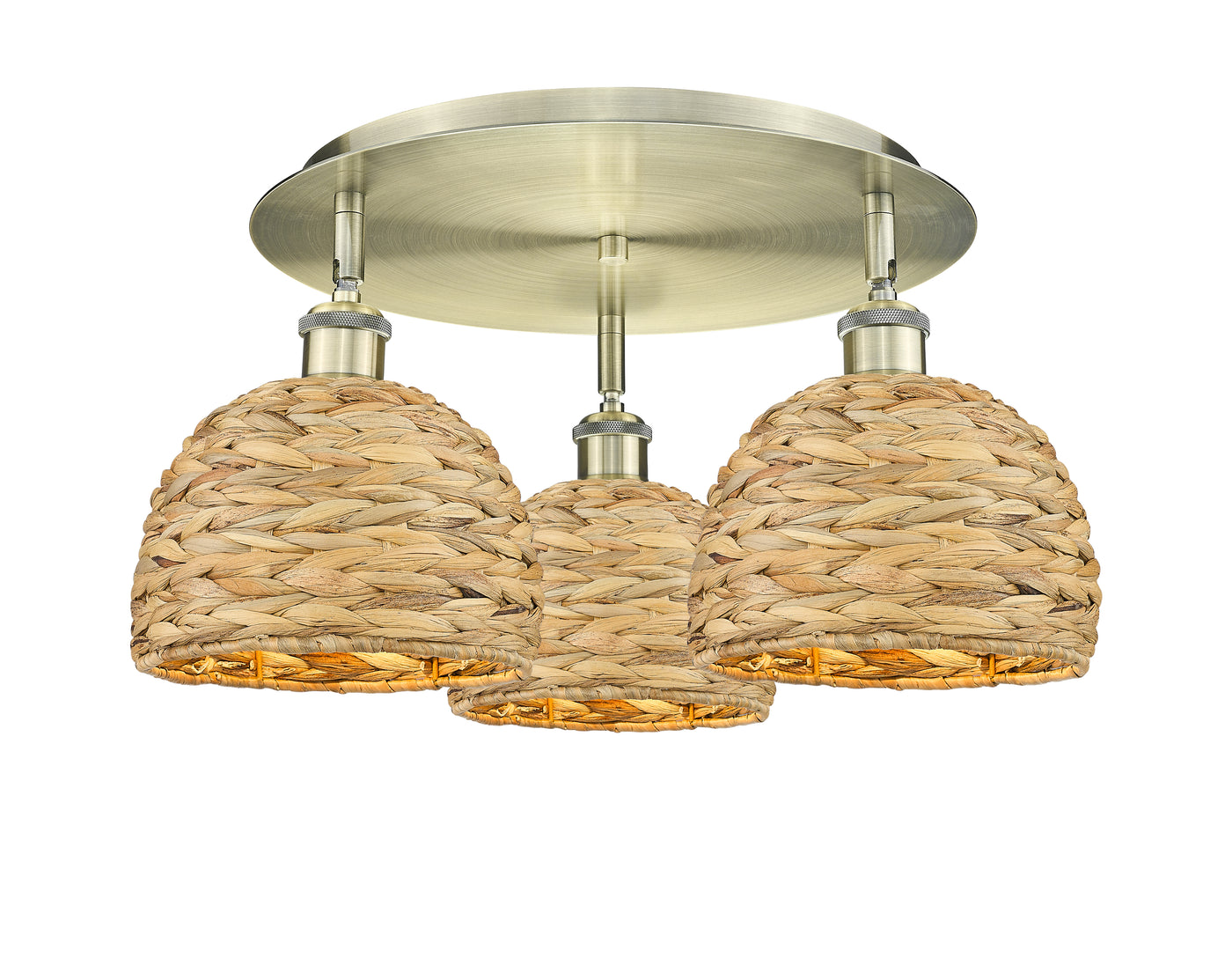 Ballston Semi-Flush Mount Satin Nickel