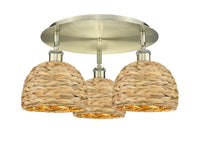 Ballston Semi-Flush Mount Satin Nickel