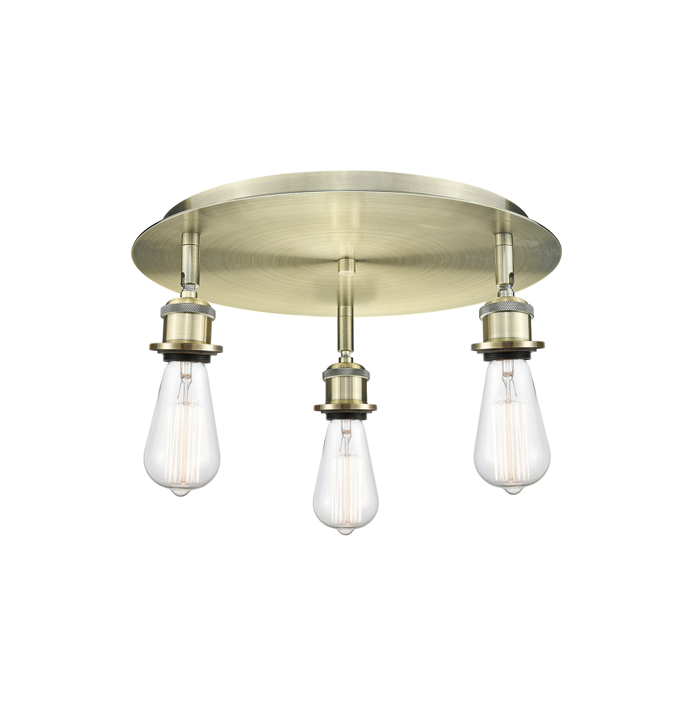 Ballston Semi-Flush Mount Satin Nickel