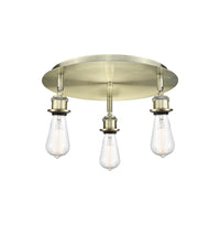 Ballston Semi-Flush Mount Satin Nickel