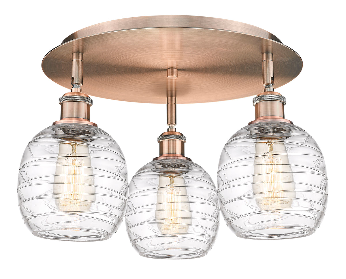 Belfast 18-Inch 3-Light Semi-Flush Mount