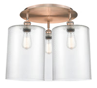 Ballston Semi-Flush Mount Satin Nickel Brass