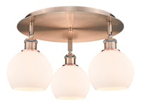 Ballston Semi-Flush Mount Satin Nickel