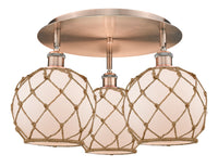 Ballston Semi-Flush Mount Satin Nickel
