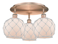 Ballston Semi-Flush Mount Satin Nickel