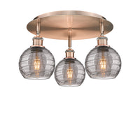 Ballston Semi-Flush Mount Satin Nickel Finish