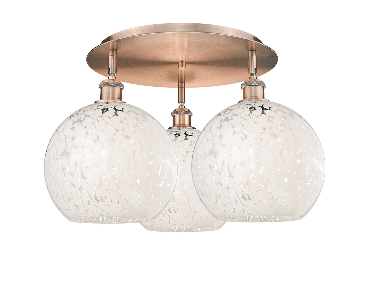 22-Inch 3-Light Semi-Flush Mount Dimmable