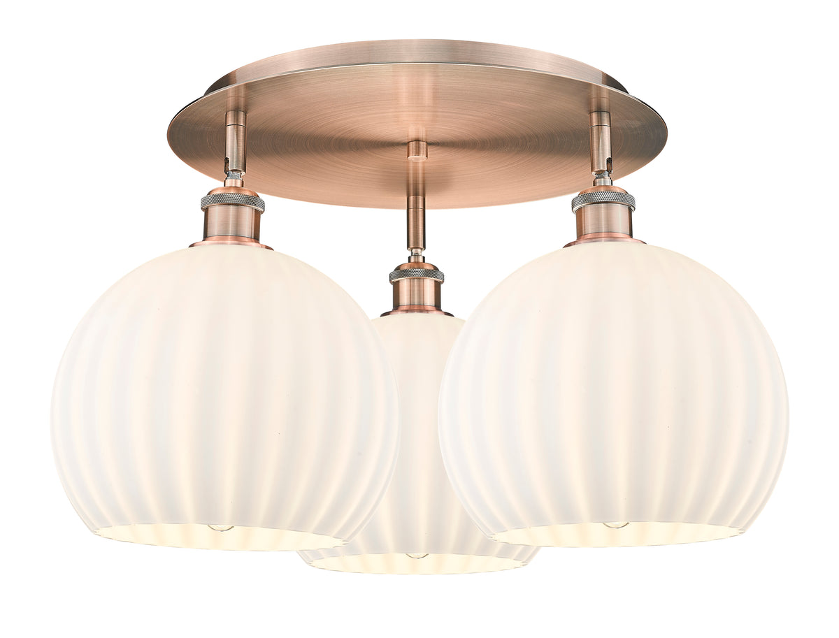 22-Inch 3-Light Semi-Flush Mount