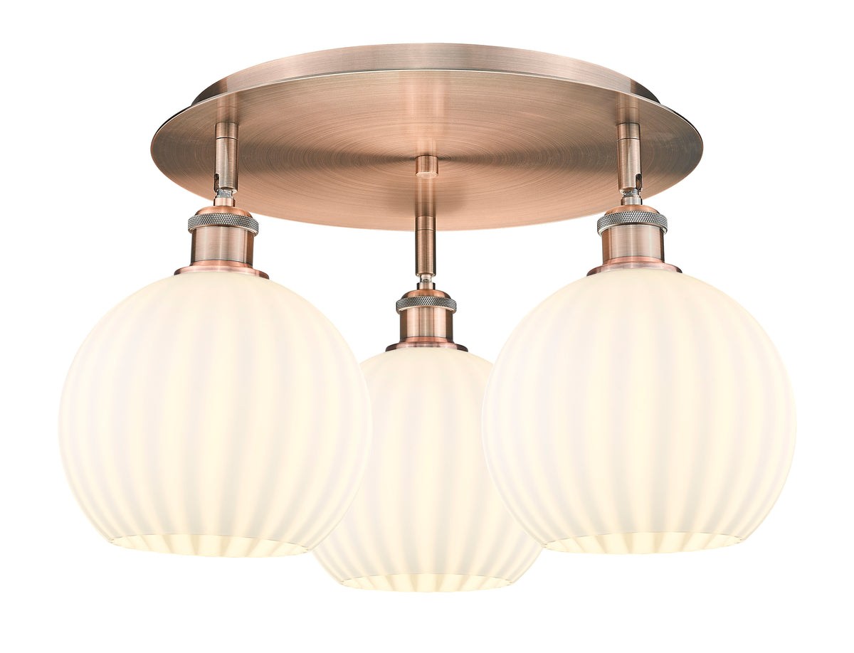 20-Inch 3-Light Semi-Flush Mount