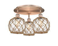 Ballston Semi-Flush Mount Satin Nickel