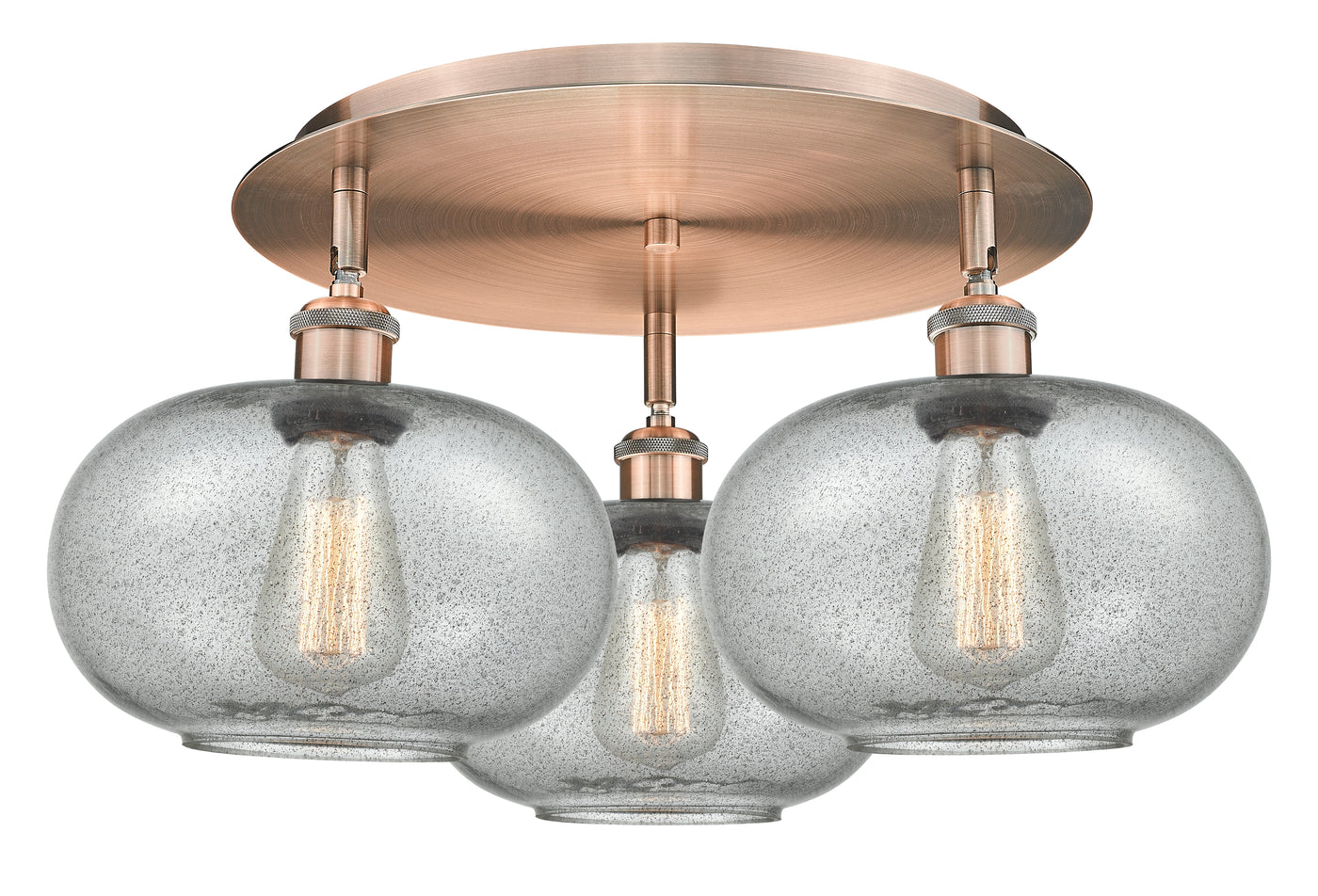 Ballston Semi-Flush Mount Satin Nickel