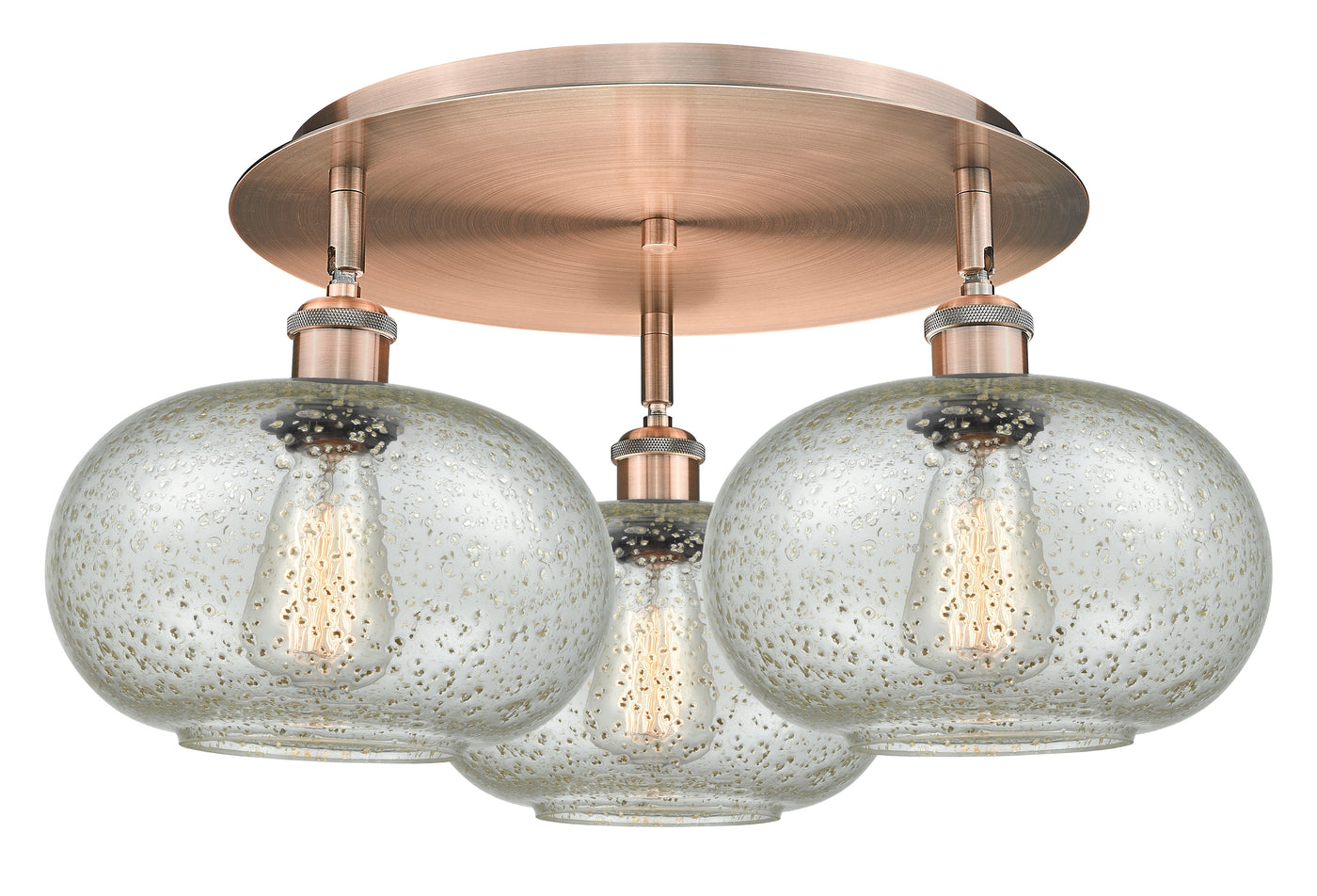 Ballston Semi-Flush Mount Satin Nickel