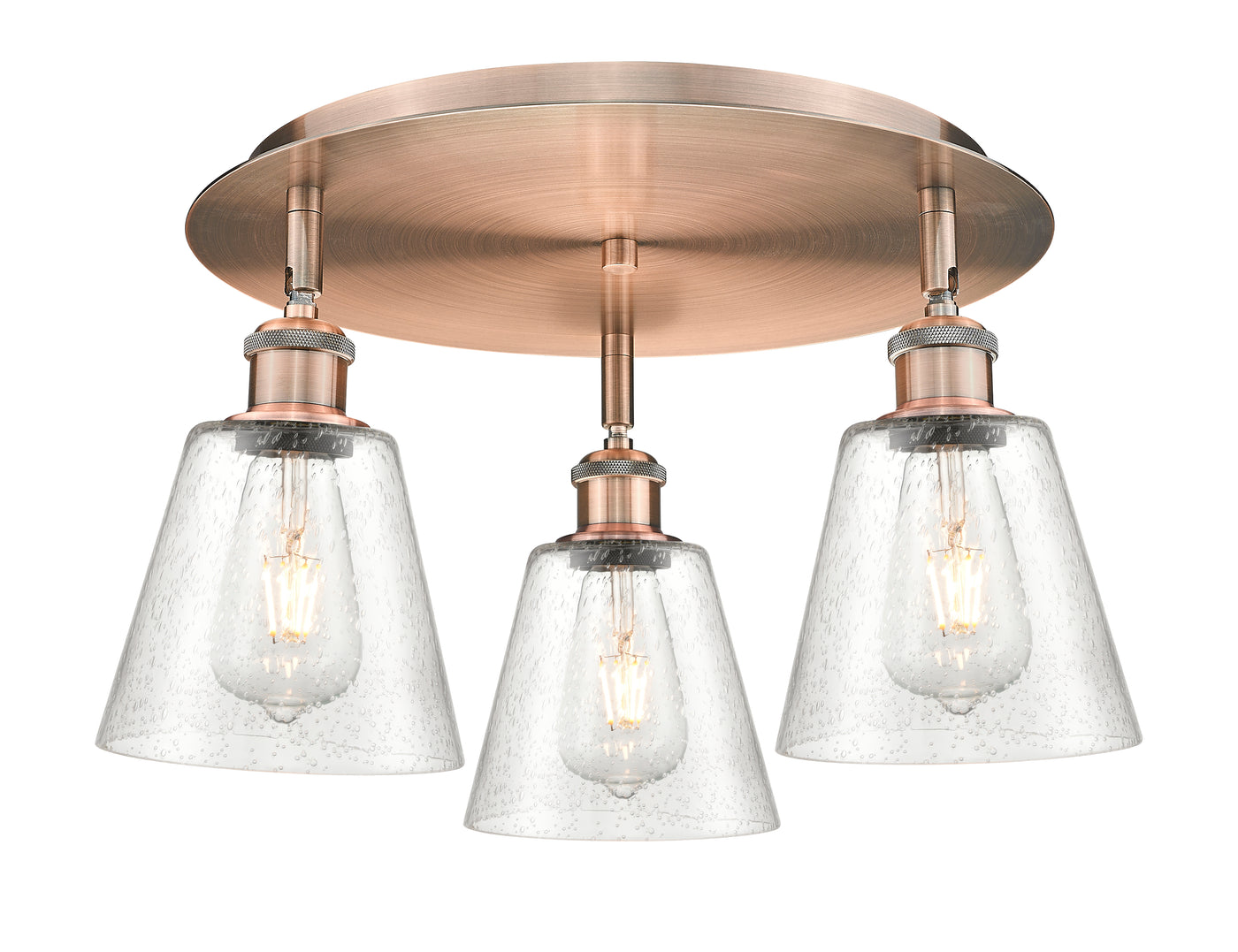 Ballston Semi-Flush Mount Satin Nickel
