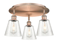 Ballston Semi-Flush Mount Satin Nickel
