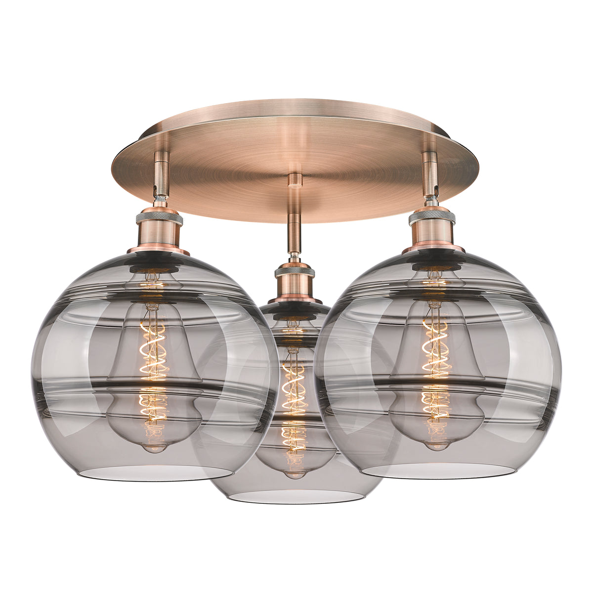 Rochester 22-Inch 3-Light Semi-Flush Mount