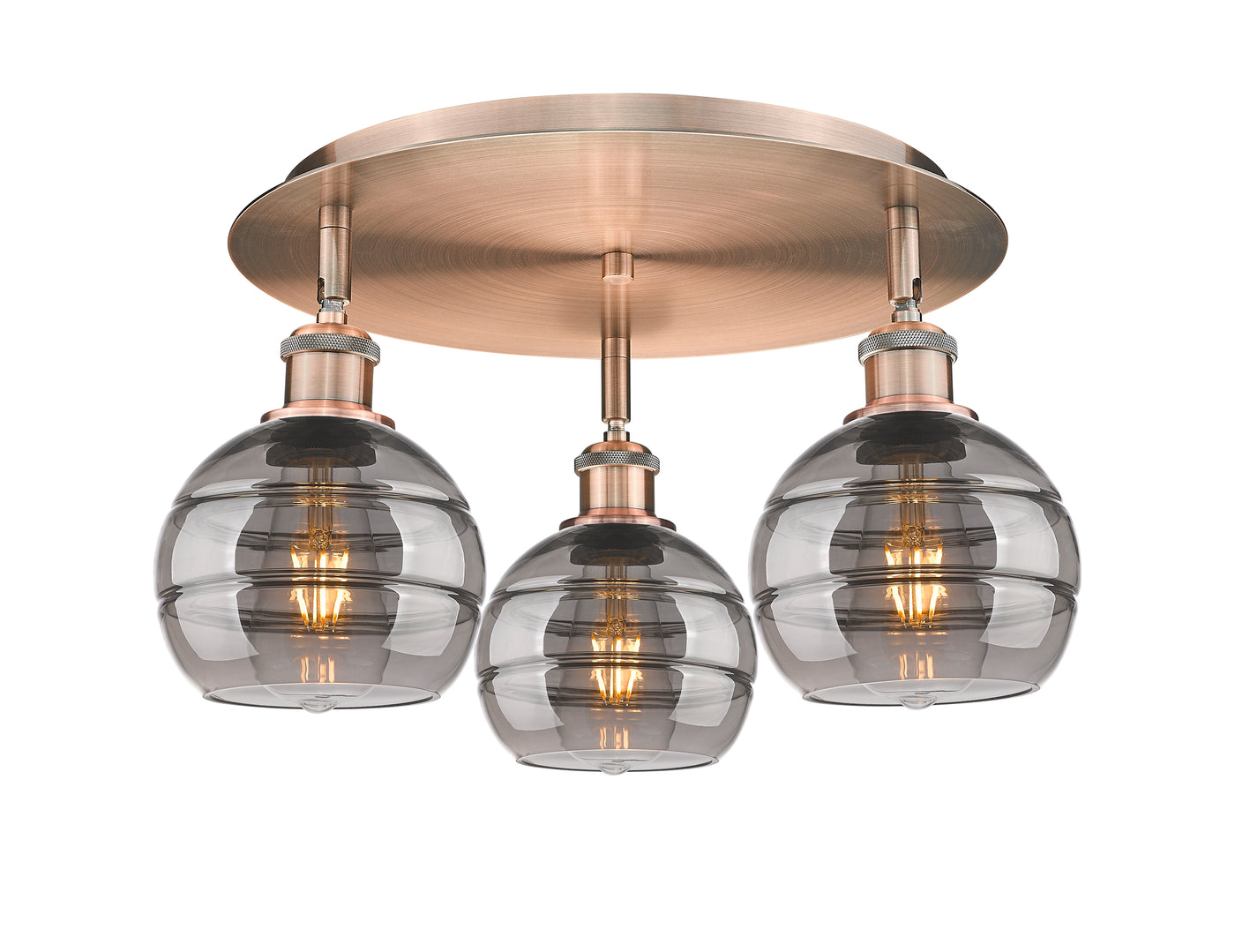 Ballston Semi-Flush Mount Satin Nickel
