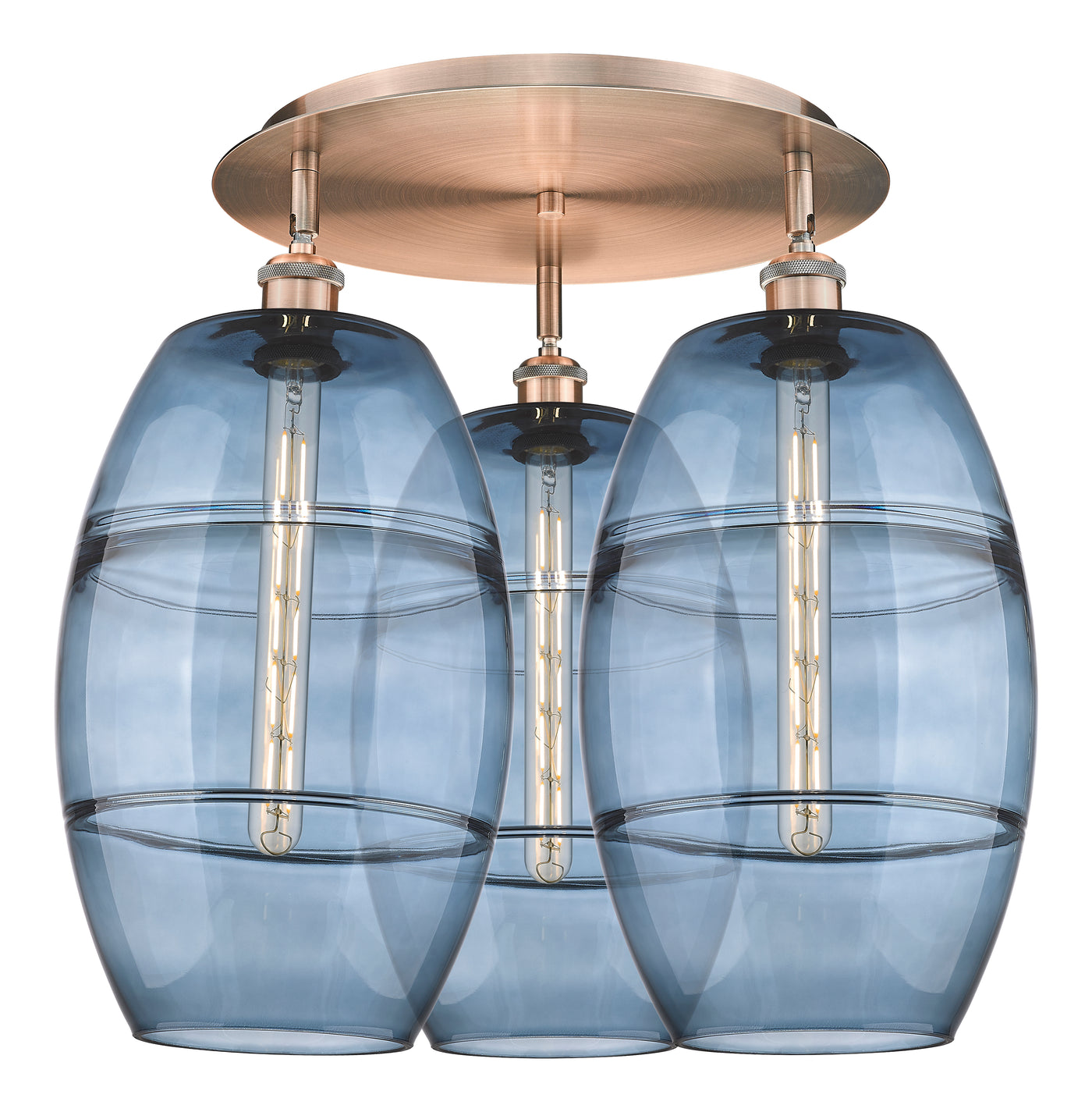 Ballston Semi-Flush Mount Satin Nickel