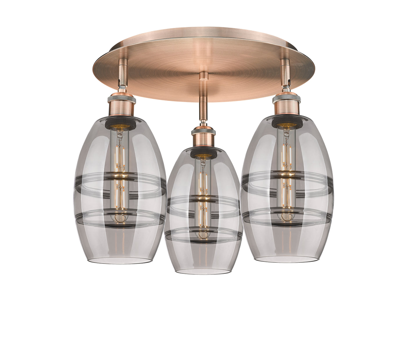 Ballston Semi-Flush Mount Satin Nickel