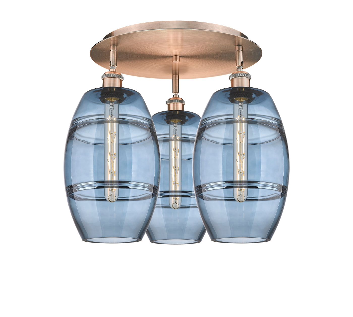 Ballston Semi-Flush Mount Satin Nickel