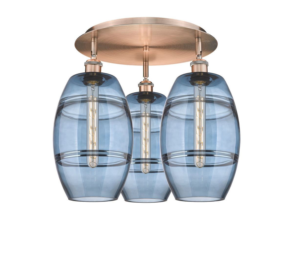 Vaz 20-Inch 3-Light Semi-Flush Mount