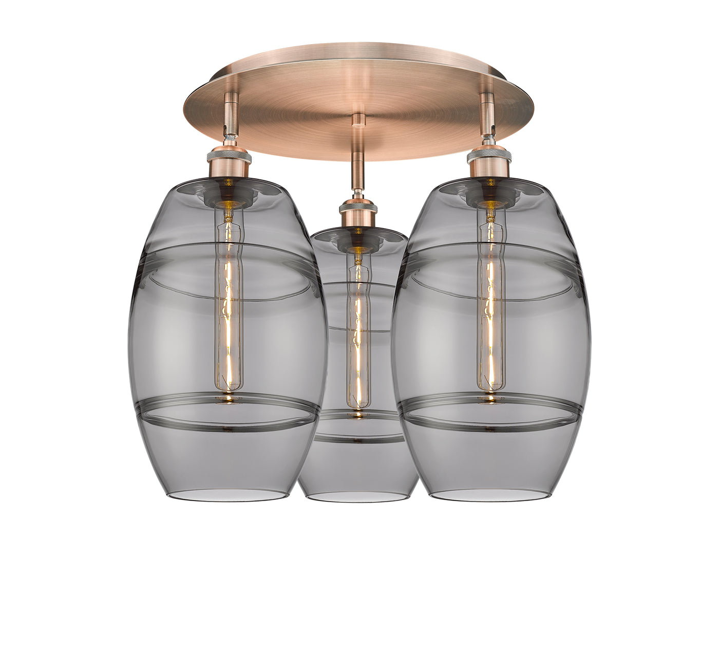 Ballston Semi-Flush Mount Satin Nickel