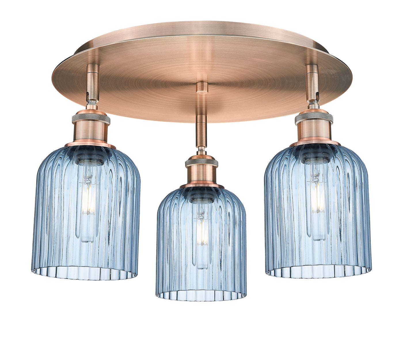 Ballston Semi-Flush Mount Satin Nickel