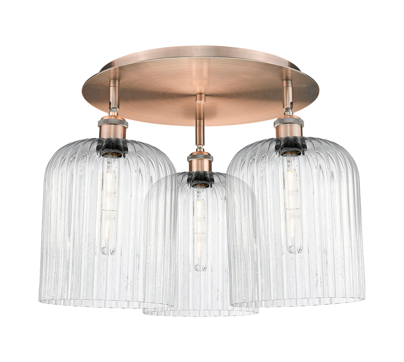 Ballston Semi-Flush Mount Satin Nickel