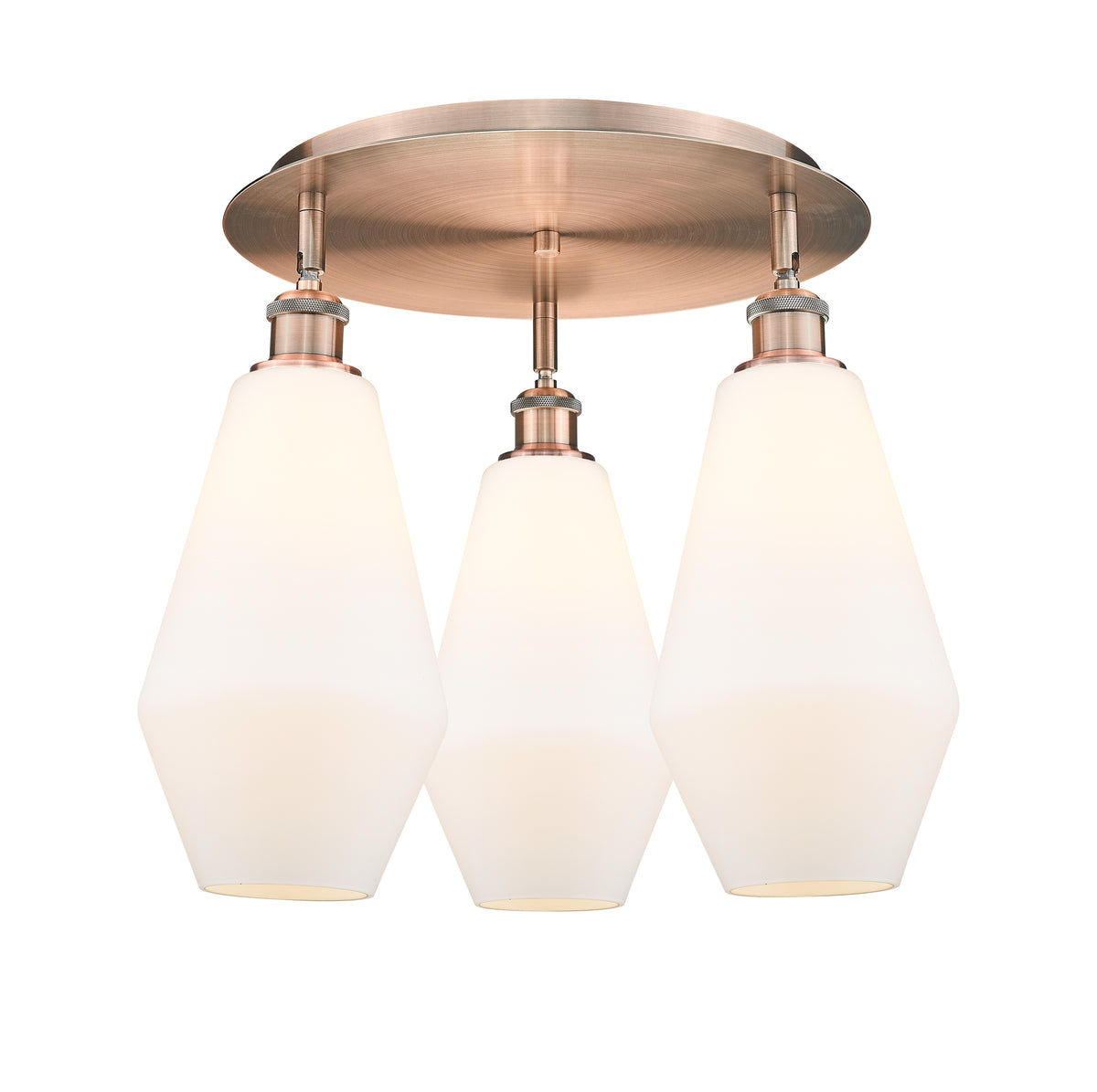 Cindyrella 19-Inch 3-Light Semi-Flush Mount