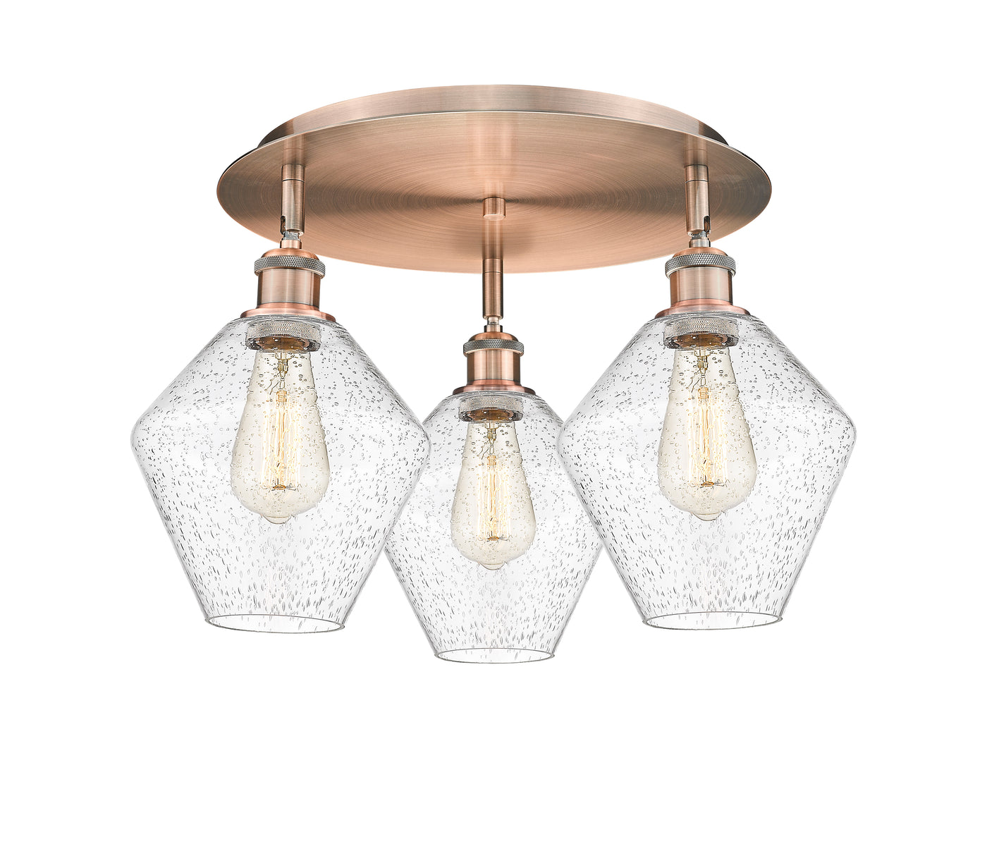 Ballston Semi-Flush Mount Satin Nickel Finish