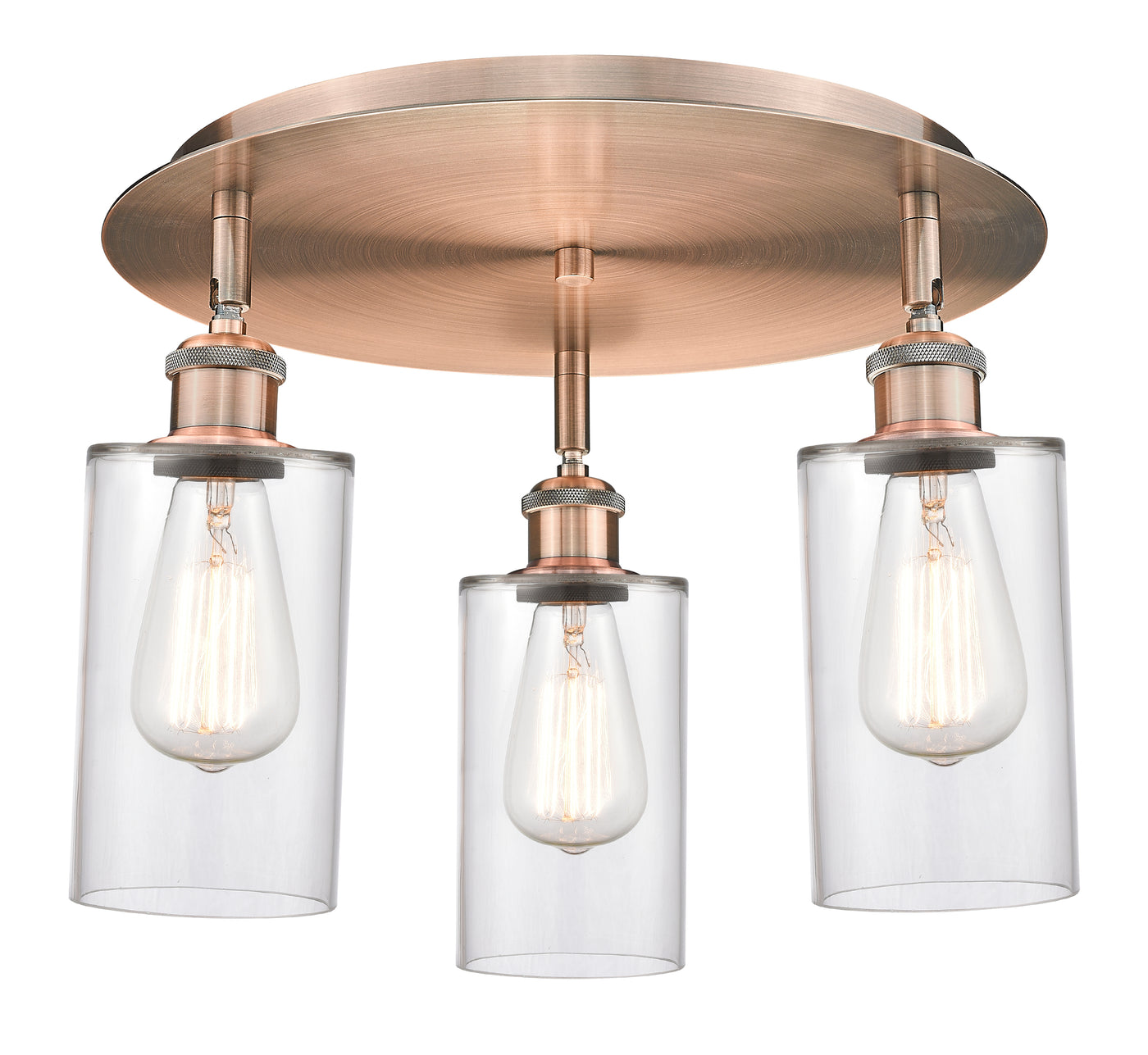 Ballston Semi-Flush Satin Nickel Brass