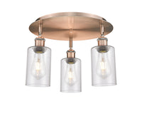 Ballston Semi-Flush Satin Nickel Brass