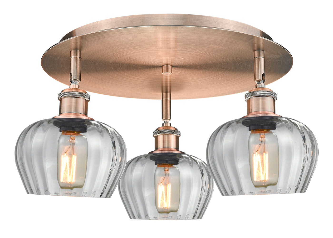 Ballston Semi-Flush Mount Satin Nickel