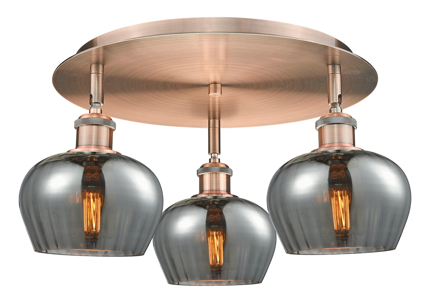 Ballston Semi-Flush Mount Satin Nickel