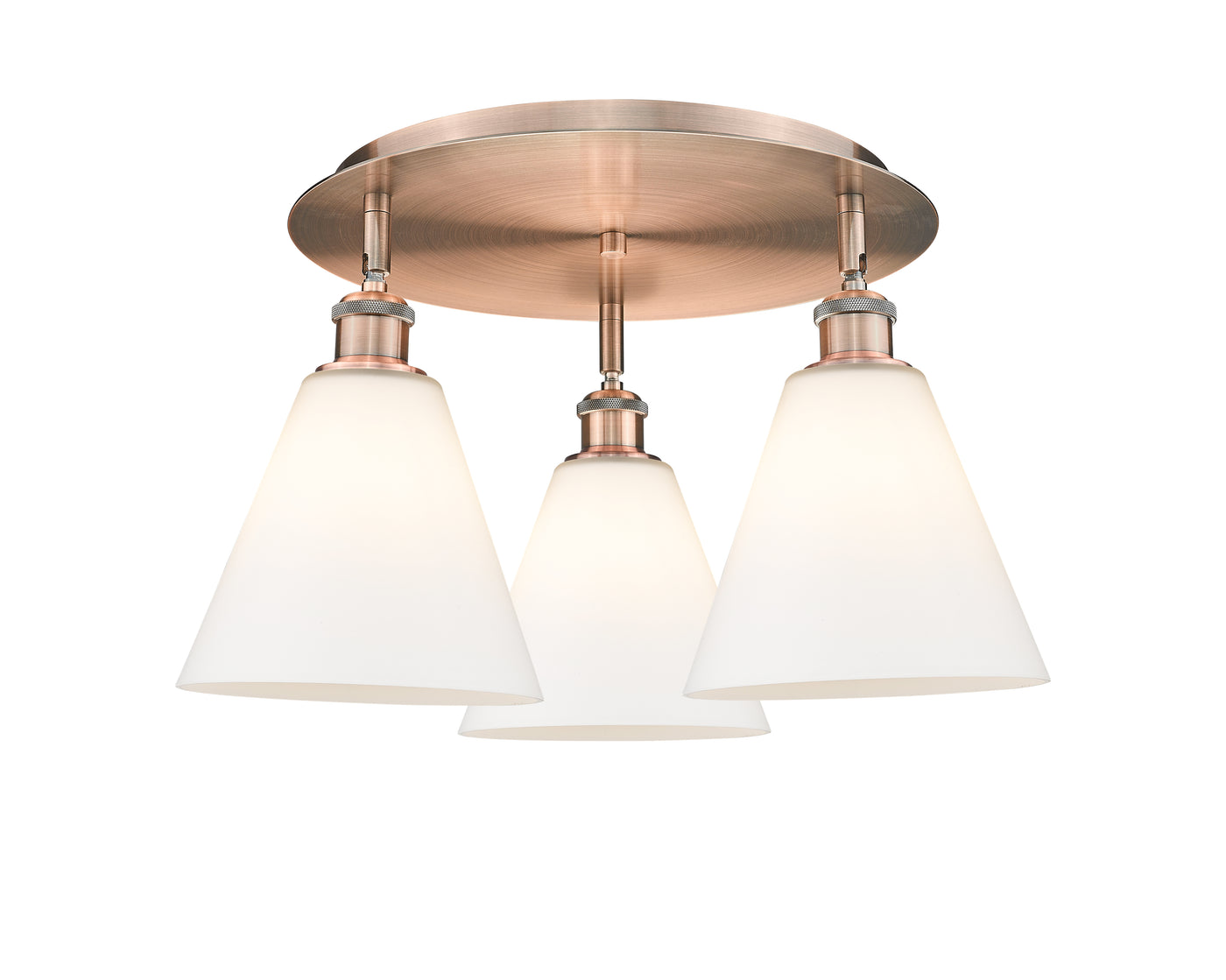 Ballston Semi-Flush Mount Satin Nickel Finish