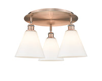 Ballston Semi-Flush Mount Satin Nickel Finish
