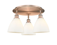 Ballston Semi-Flush Mount Satin Nickel