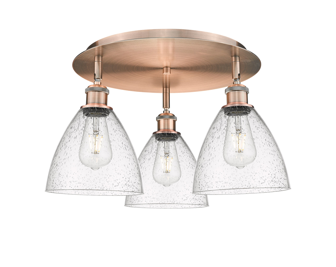 Ballston Semi-Flush Mount Satin Nickel