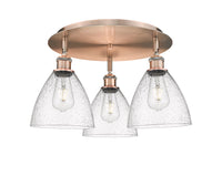Ballston Semi-Flush Mount Satin Nickel
