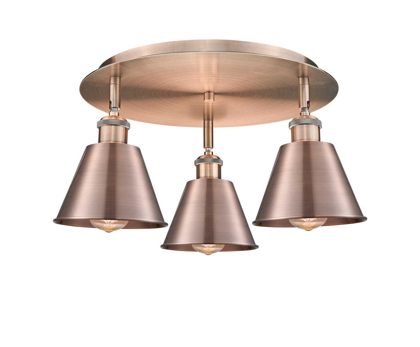 Ballston Semi-Flush Mount Satin Nickel
