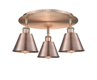 Ballston Semi-Flush Mount Satin Nickel