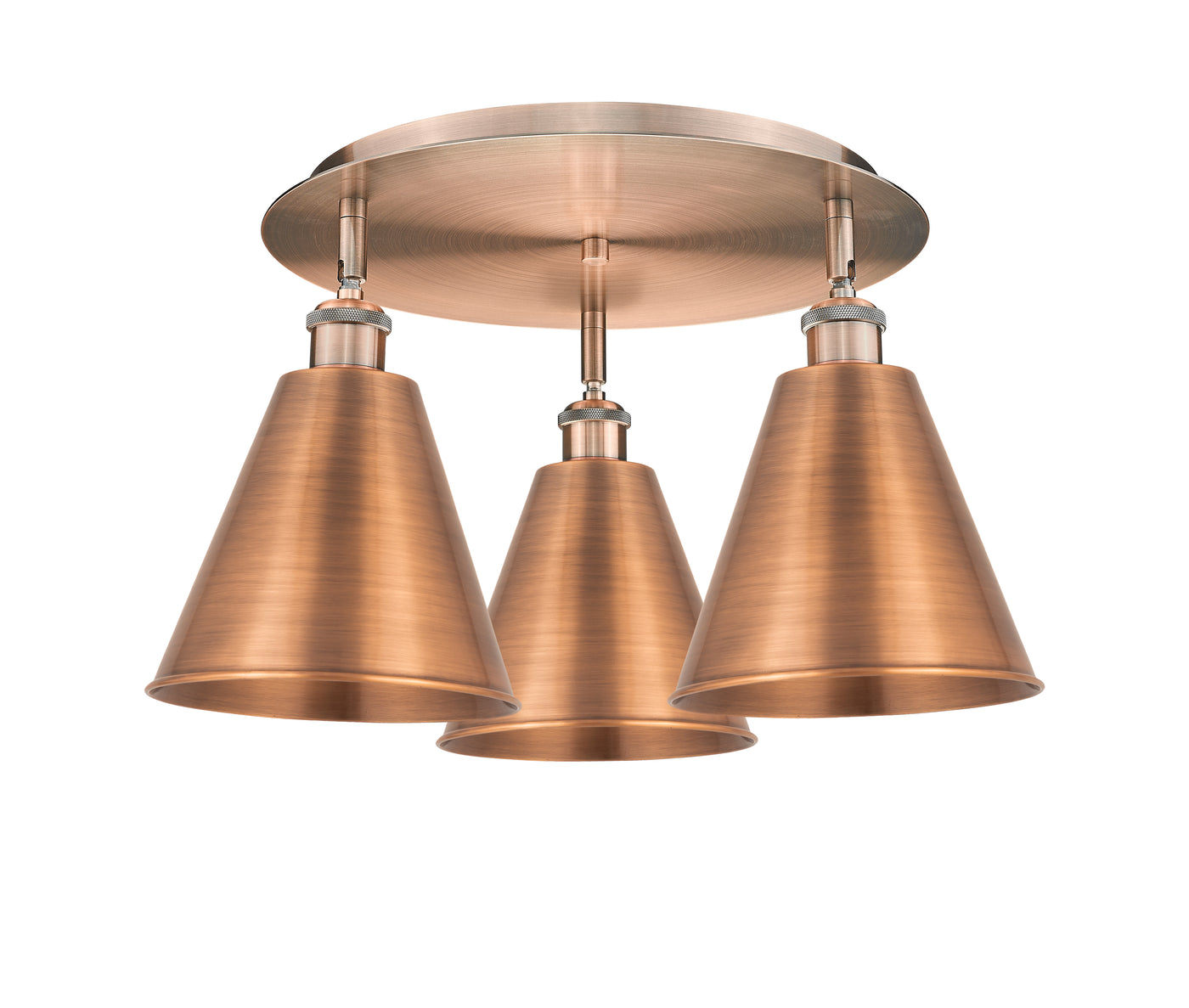 Ballston Semi-Flush Mount Satin Nickel